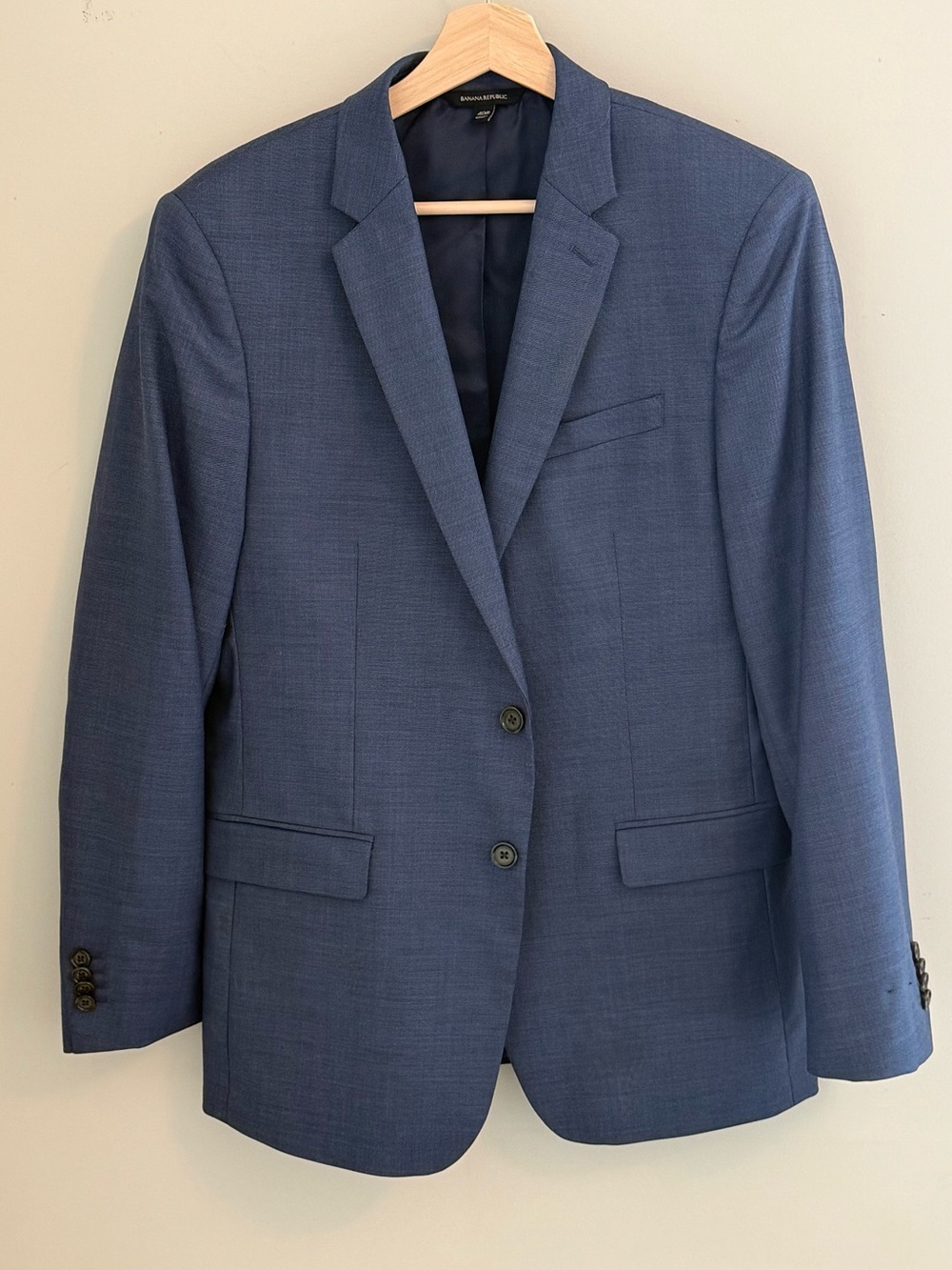 Banana Republic Dark Royal Blue Wool Men's Suit Jacket